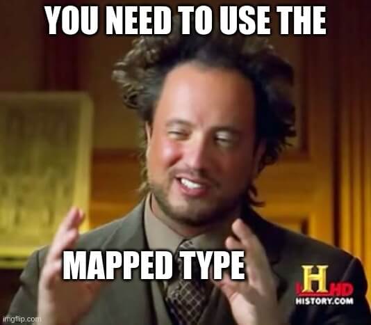 TypeScript mapped type