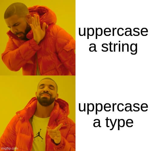 typescript uppercase