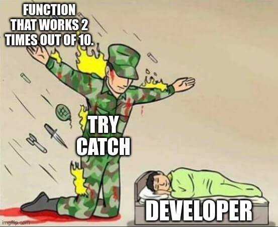 typescript try catch