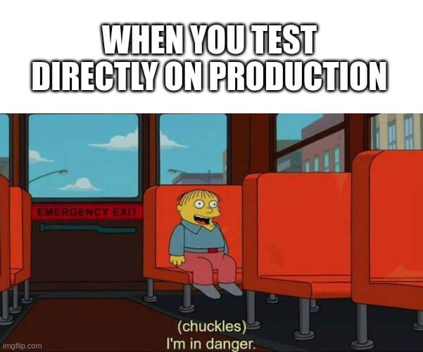 testing on production