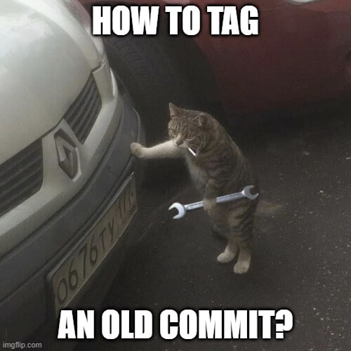 git tag old commit