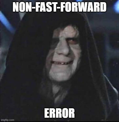 git push non fast forward error