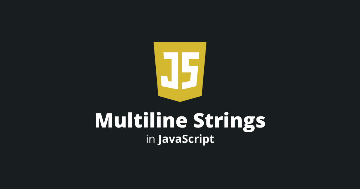 javascript multiline strings