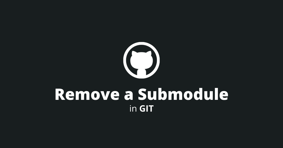 removing git submodule