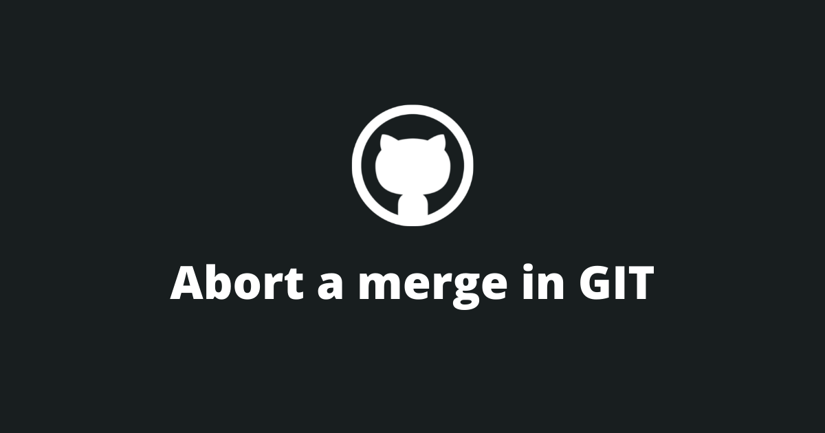 git abort merge