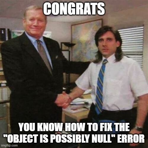 typescript object is possibly null