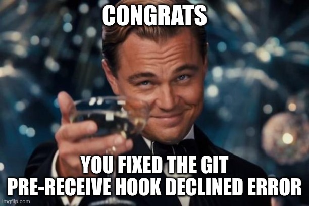 git pre-receive hook declined