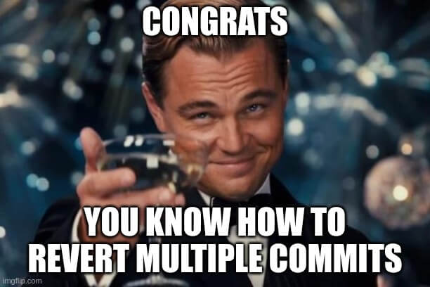 git revert multiple commits