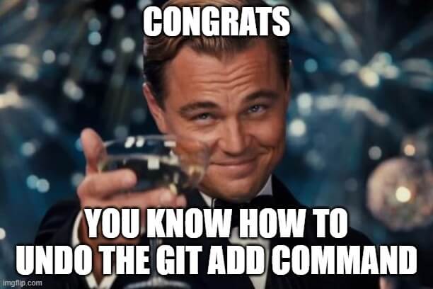 git undo add