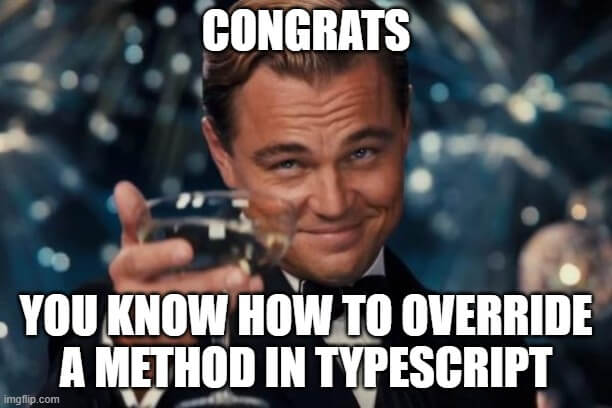 typescript override