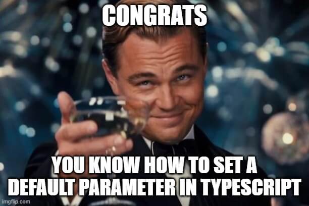 typescript default parameter