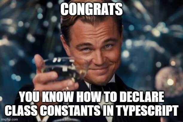 typescript class constants