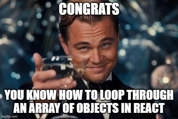 react loop through array of objects