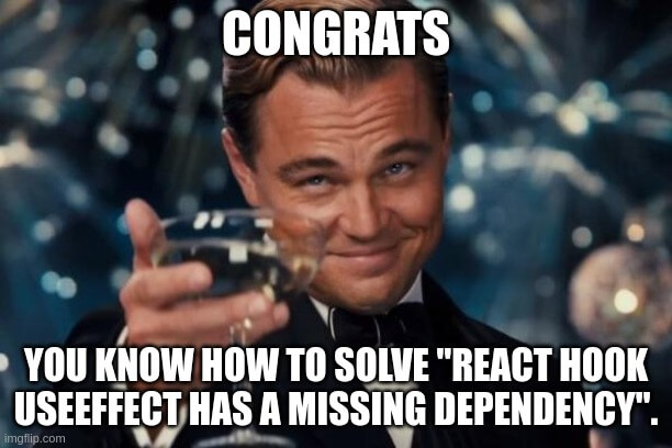 react hook useeffect has a missing dependency