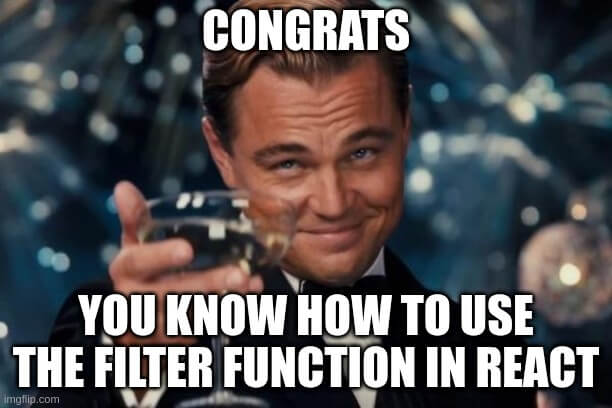 react filter