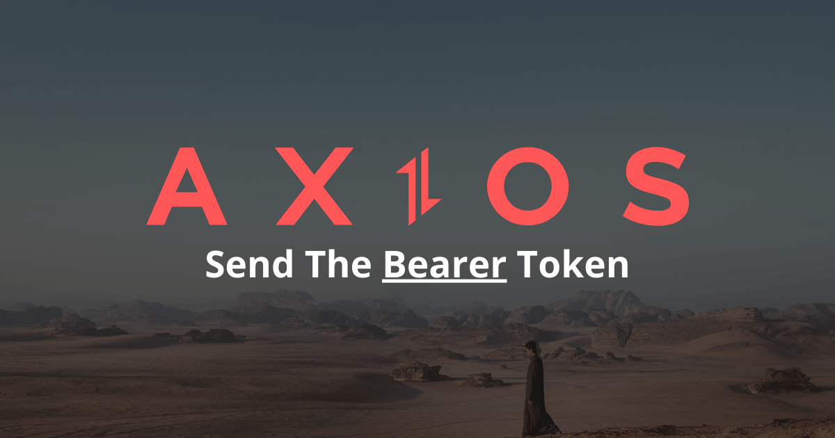 axios bearer token