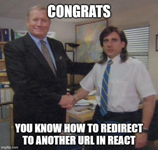 react redirect to another page