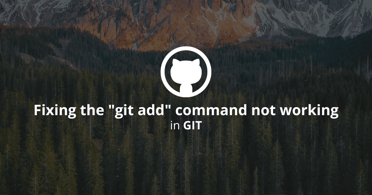 git add not working