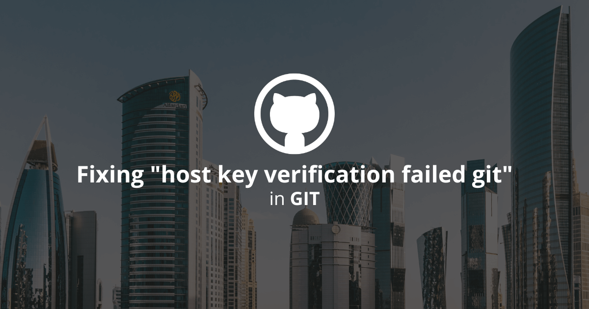 host key verification failed git